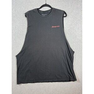 Snap-on AC/MC Skull Engine Graphic Sleeveless T-Shirt Men's 2XL Black Muscle Tee